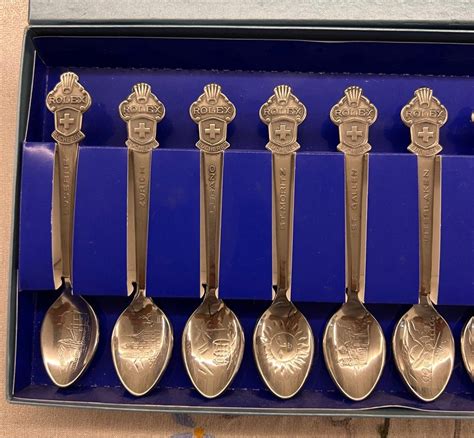 rolex tea set|antique rolex spoons.